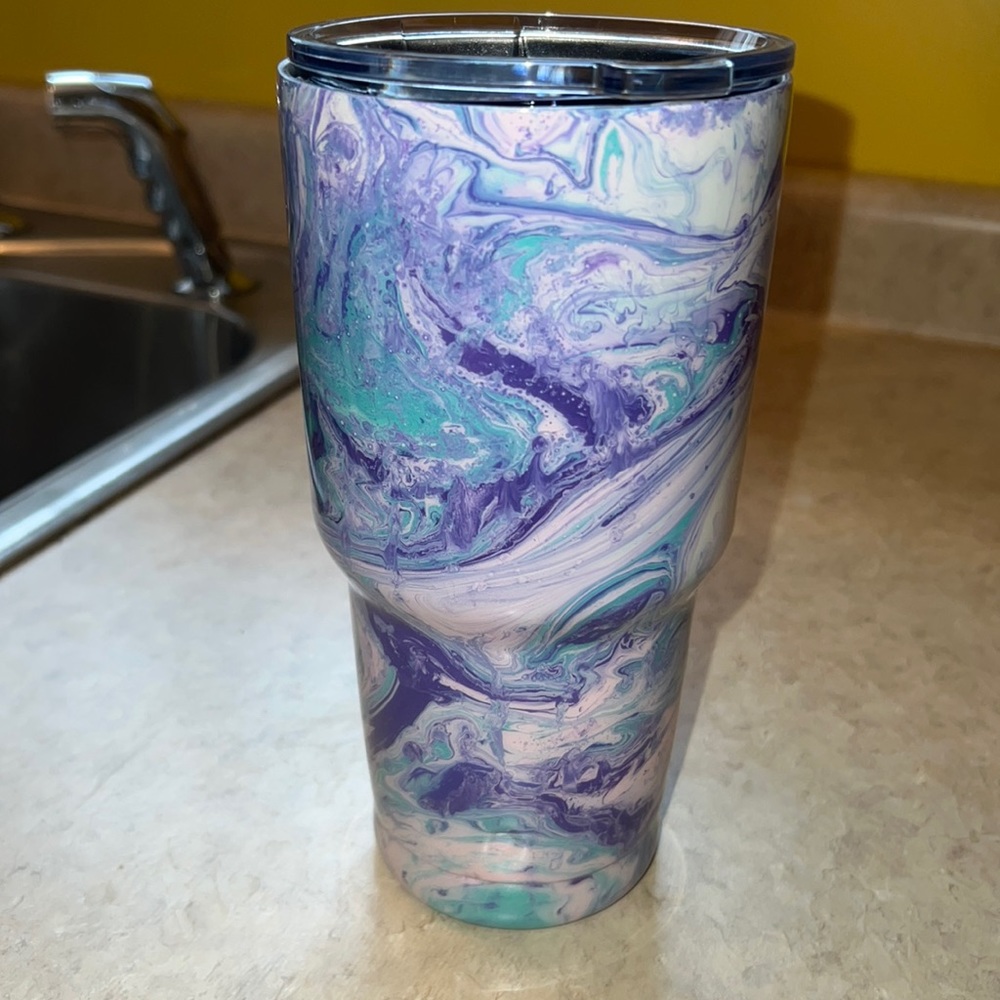 30oz hydro dipped resin tumbler